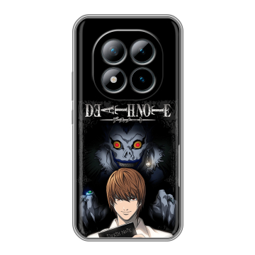 Силиконовый чехол на Xiaomi Redmi Note 15 Pro Plus 5G с принтом Death note Тетрадь смерти Силиконовый чехол на Xiaomi Redmi Note 15 Pro Plus 5G с принтом Death note Тетрадь смерти
