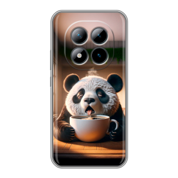 Силиконовый чехол на Xiaomi Redmi Note 15 Pro Plus 5G с принтом смешная панда Силиконовый чехол на Xiaomi Redmi Note 15 Pro Plus 5G с принтом смешная панда