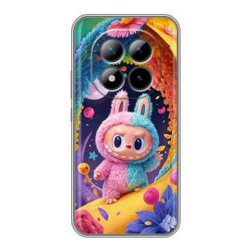 Силиконовый чехол на Xiaomi Redmi Note 15 Pro Plus 5G с принтом Labubu Лабубу Силиконовый чехол на Xiaomi Redmi Note 15 Pro Plus 5G с принтом Labubu Лабубу