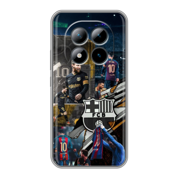 Силиконовый чехол на Xiaomi Redmi Note 15 Pro Plus 5G с принтом Messi Barcelona Силиконовый чехол на Xiaomi Redmi Note 15 Pro Plus 5G с принтом Messi Barcelona