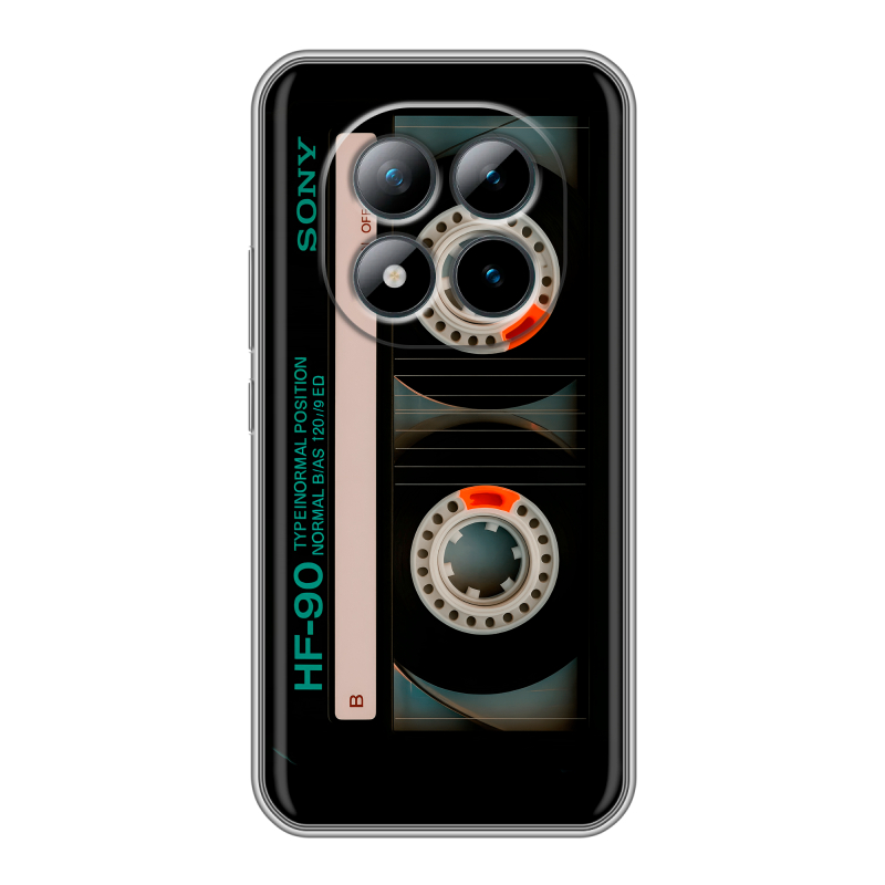 Силиконовый чехол на Xiaomi Redmi Note 15 Pro Plus 5G с принтом Кассета Силиконовый чехол на Xiaomi Redmi Note 15 Pro Plus 5G с принтом Кассета