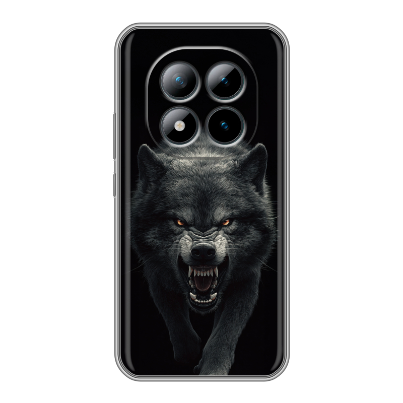 Силиконовый чехол на Xiaomi Redmi Note 15 Pro Plus 5G с принтом Волк Силиконовый чехол на Xiaomi Redmi Note 15 Pro Plus 5G с принтом Волк