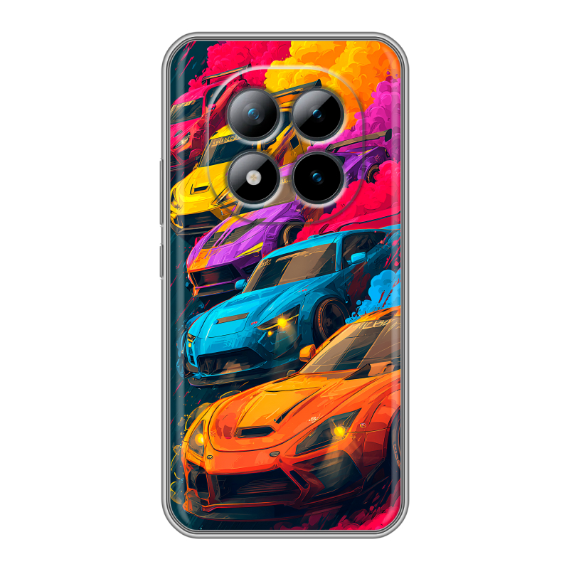 Силиконовый чехол на Xiaomi Redmi Note 15 Pro Plus 5G с принтом Тачки Силиконовый чехол на Xiaomi Redmi Note 15 Pro Plus 5G с принтом Тачки