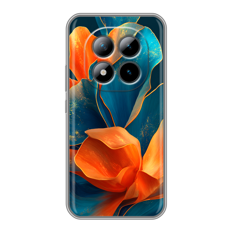 Силиконовый чехол на Xiaomi Redmi Note 15 Pro Plus 5G с принтом Цветы Силиконовый чехол на Xiaomi Redmi Note 15 Pro Plus 5G с принтом Цветы