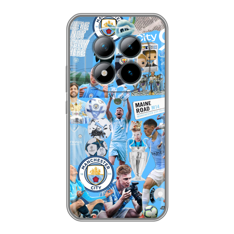 Силиконовый чехол на Xiaomi Redmi Note 15 Pro Plus 5G с принтом Man City Манчестер Сити Силиконовый чехол на Xiaomi Redmi Note 15 Pro Plus 5G с принтом Man City Манчестер Сити