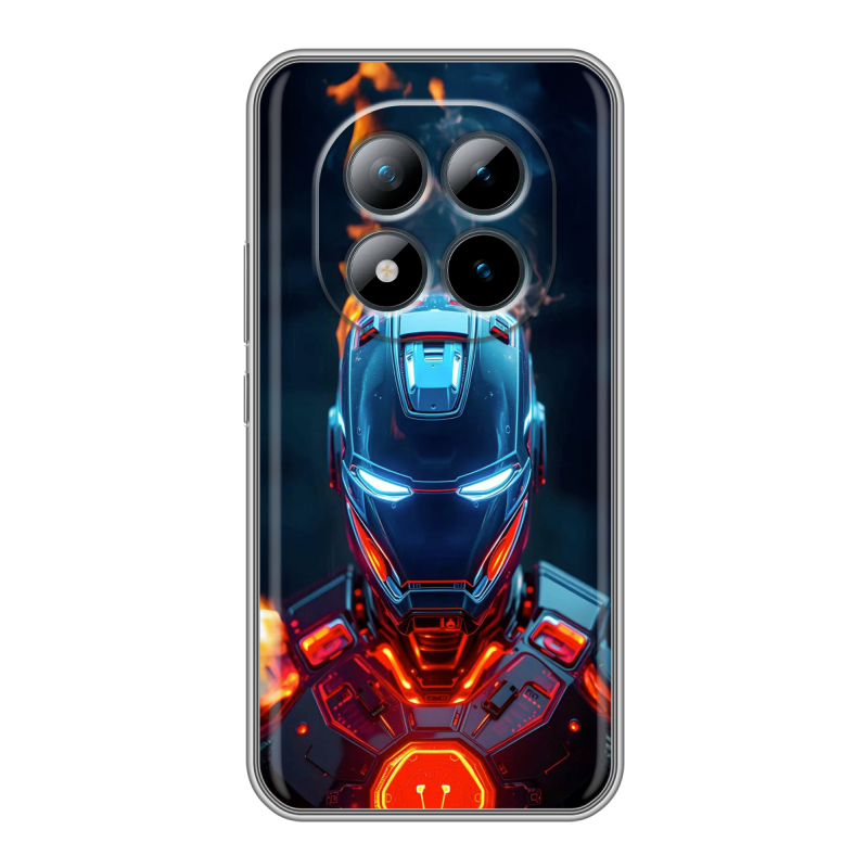 Силиконовый чехол на Xiaomi Redmi Note 15 Pro Plus 5G с принтом IronMan Железный человек Силиконовый чехол на Xiaomi Redmi Note 15 Pro Plus 5G с принтом IronMan Железный человек