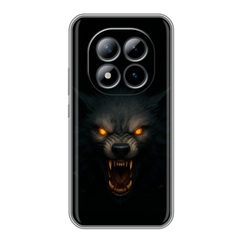Силиконовый чехол на Xiaomi Redmi Note 15 Pro Plus 5G с принтом Волк Силиконовый чехол на Xiaomi Redmi Note 15 Pro Plus 5G с принтом Волк