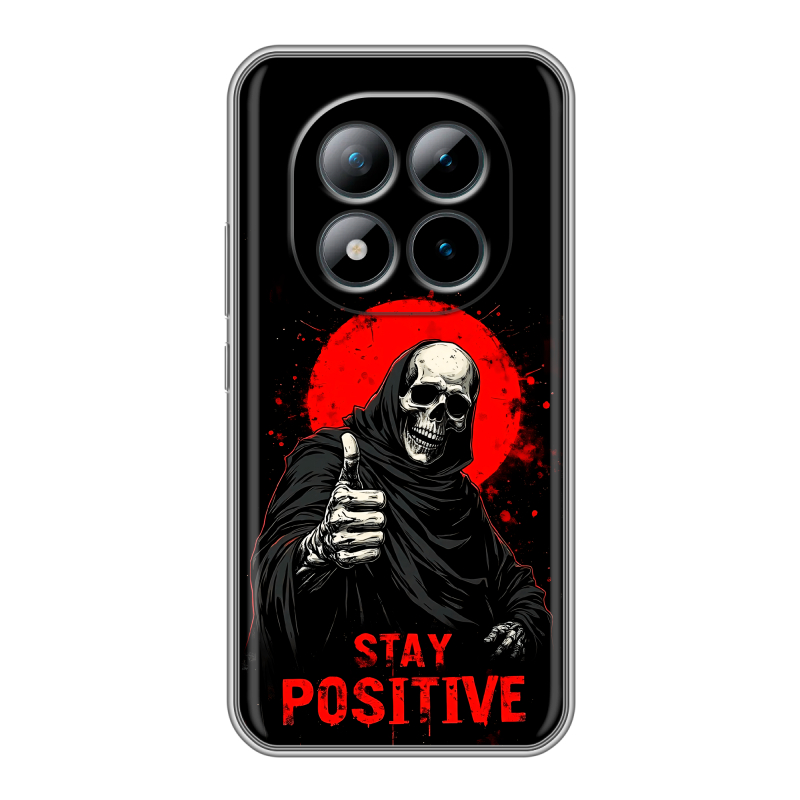 Силиконовый чехол на Xiaomi Redmi Note 15 Pro Plus 5G с принтом смешной скелет Силиконовый чехол на Xiaomi Redmi Note 15 Pro Plus 5G с принтом смешной скелет