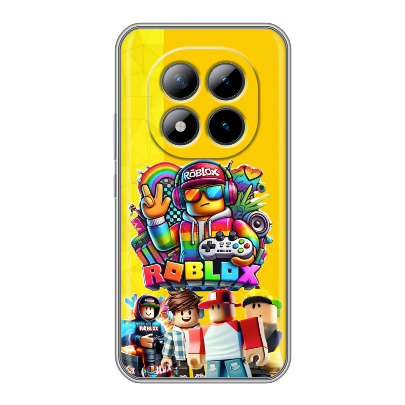 Силиконовый чехол на Xiaomi Redmi Note 15 Pro Plus 5G с принтом Roblox Роблокс Силиконовый чехол на Xiaomi Redmi Note 15 Pro Plus 5G с принтом Roblox Роблокс