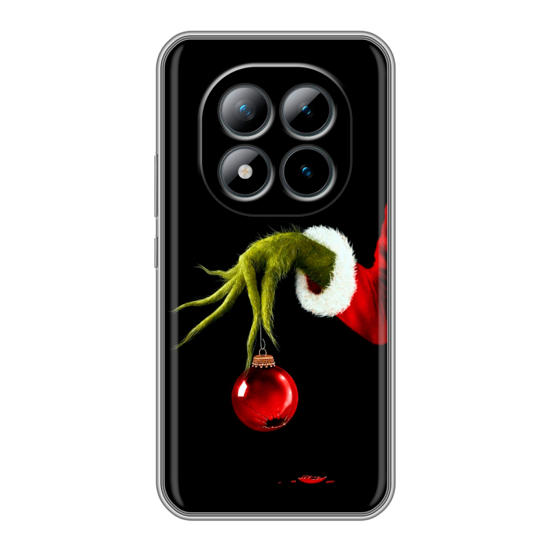 Силиконовый чехол на Xiaomi Redmi Note 15 Pro Plus 5G с принтом Новый год Гринч Силиконовый чехол на Xiaomi Redmi Note 15 Pro Plus 5G с принтом Новый год Гринч