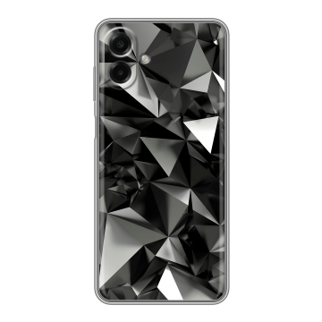 Силиконовый чехол на Samsung Galaxy A07 с принтом Черные кристаллы Силиконовый чехол на Samsung Galaxy A07 с принтом Черные кристаллы