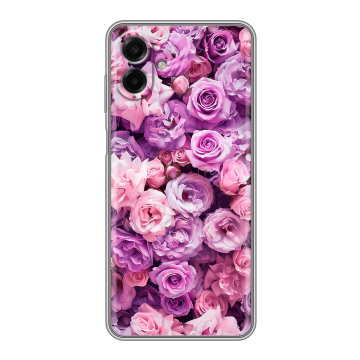 Силиконовый чехол на Samsung Galaxy A07 с принтом лавандовые розы
