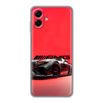 Силиконовый чехол на Samsung Galaxy A07 с принтом Мерседес Mercedes AMG