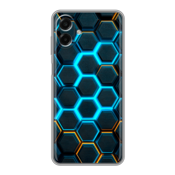 Силиконовый чехол на Samsung Galaxy A07 с принтом Неоновые соты