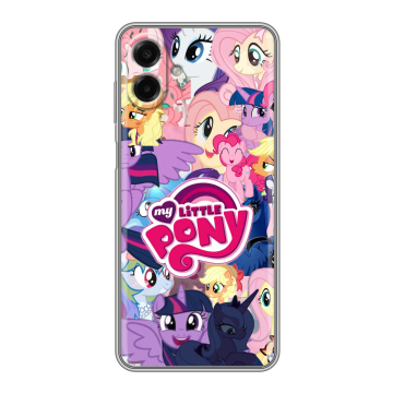 Силиконовый чехол на Samsung Galaxy A07 с принтом My little pony Дружба чудо
