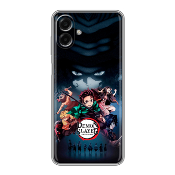 Силиконовый чехол на Samsung Galaxy A07 с принтом Demon Slayer Клинок рассекающий демонов Силиконовый чехол на Samsung Galaxy A07 с принтом Demon Slayer Клинок рассекающий демонов