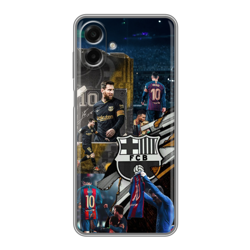 Силиконовый чехол на Samsung Galaxy A07 с принтом Messi Barcelona Силиконовый чехол на Samsung Galaxy A07 с принтом Messi Barcelona
