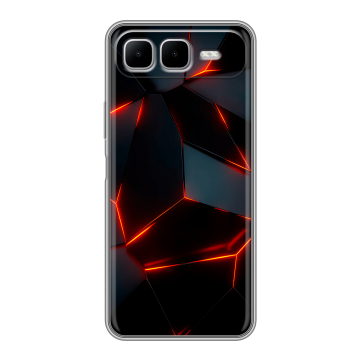 Силиконовый чехол на Infinix Smart 10 Plus с принтом Яркие абстракции