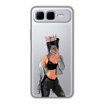 Силиконовый чехол на Infinix Smart 10 Plus с принтом Женские принты
