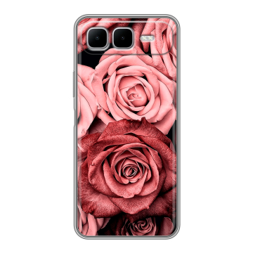 Силиконовый чехол на Infinix Smart 10 Plus с принтом Цветы розы