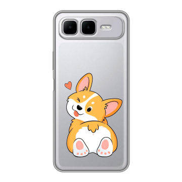 Силиконовый чехол на Infinix Smart 10 Plus с принтом Корги