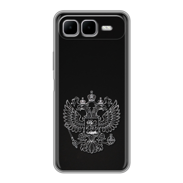Силиконовый чехол на Infinix Smart 10 Plus с принтом Герб России Силиконовый чехол на Infinix Smart 10 Plus с принтом Герб России