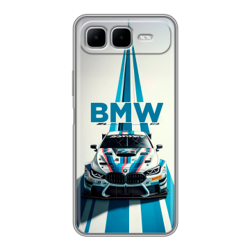 Силиконовый чехол на Infinix Smart 10 Plus с принтом БМВ BMW