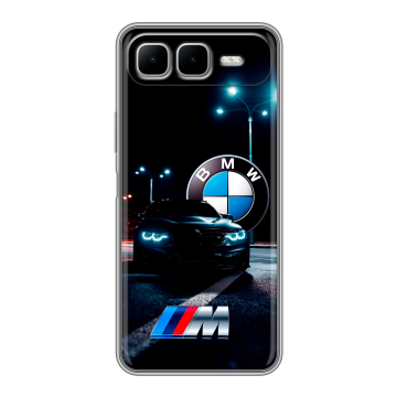 Силиконовый чехол на Infinix Smart 10 Plus с принтом БМВ BMW Силиконовый чехол на Infinix Smart 10 Plus с принтом БМВ BMW
