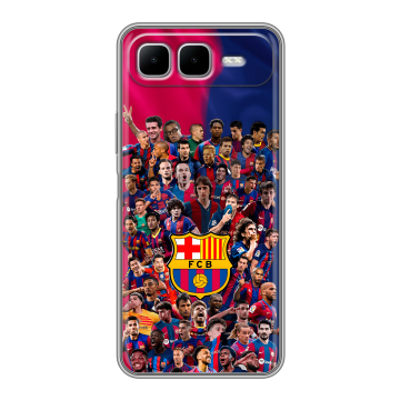 Силиконовый чехол на Infinix Smart 10 Plus с принтом Барселона Barcelona Силиконовый чехол на Infinix Smart 10 Plus с принтом Барселона Barcelona