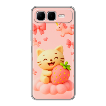 Силиконовый чехол на Infinix Smart 10 Plus с принтом для девочек