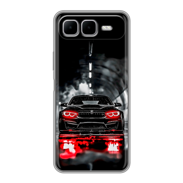 Силиконовый чехол на Infinix Smart 10 Plus с принтом BMW БМВ Силиконовый чехол на Infinix Smart 10 Plus с принтом BMW БМВ