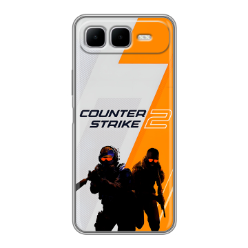 Силиконовый чехол на Infinix Smart 10 Plus с принтом Counter Strike