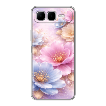 Силиконовый чехол на Infinix Smart 10 Plus с принтом женский