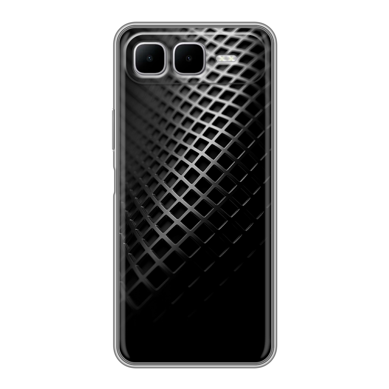 Силиконовый чехол на Infinix Smart 10 Plus с принтом Текстура металла Силиконовый чехол на Infinix Smart 10 Plus с принтом Текстура металла