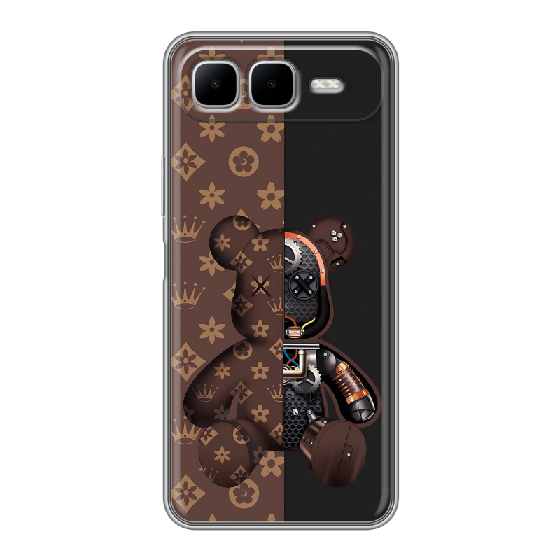 Силиконовый чехол на Infinix Smart 10 Plus с принтом Луи робот Силиконовый чехол на Infinix Smart 10 Plus с принтом Луи робот