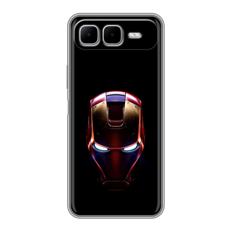 Силиконовый чехол на Infinix Smart 10 Plus с принтом IronMan Железный человек Силиконовый чехол на Infinix Smart 10 Plus с принтом IronMan Железный человек