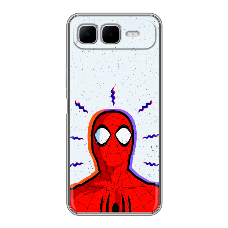 Силиконовый чехол на Infinix Smart 10 Plus с принтом Spiderman Человек паук Силиконовый чехол на Infinix Smart 10 Plus с принтом Spiderman Человек паук