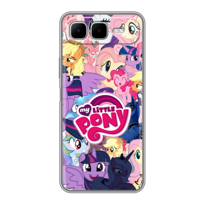 Силиконовый чехол на Infinix Smart 10 Plus с принтом My little pony Дружба чудо Силиконовый чехол на Infinix Smart 10 Plus с принтом My little pony Дружба чудо