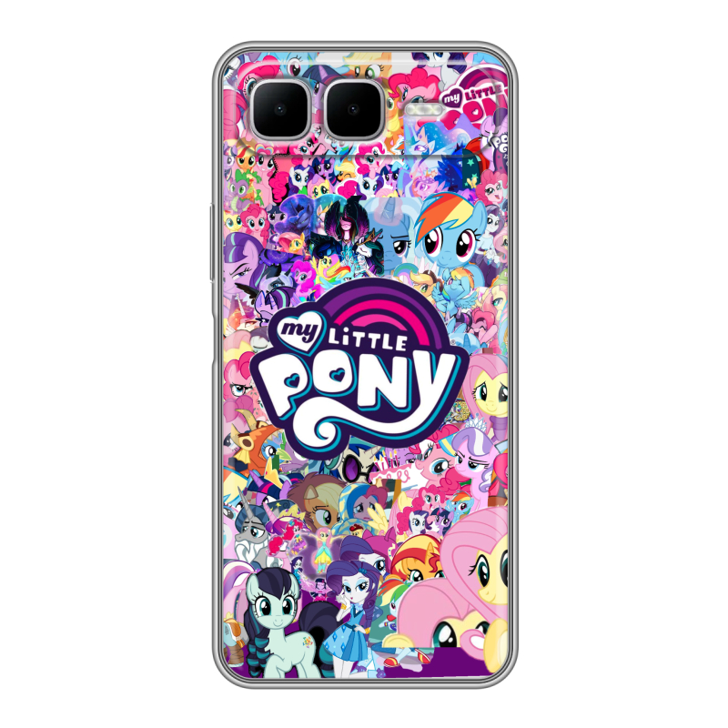 Силиконовый чехол на Infinix Smart 10 Plus с принтом My little pony Дружба чудо Силиконовый чехол на Infinix Smart 10 Plus с принтом My little pony Дружба чудо