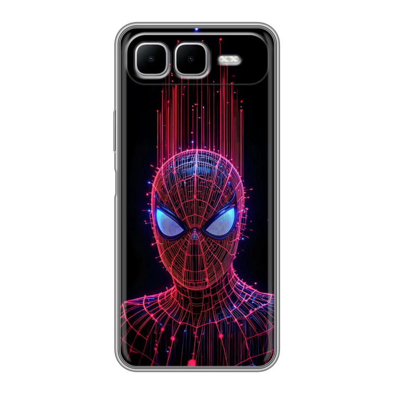 Силиконовый чехол на Infinix Smart 10 Plus с принтом Spiderman Человек паук Силиконовый чехол на Infinix Smart 10 Plus с принтом Spiderman Человек паук
