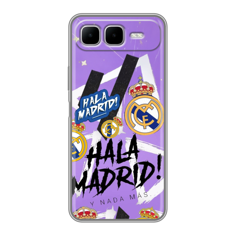Силиконовый чехол на Infinix Smart 10 Plus с принтом Real Madrid Реал Мадрид Силиконовый чехол на Infinix Smart 10 Plus с принтом Real Madrid Реал Мадрид