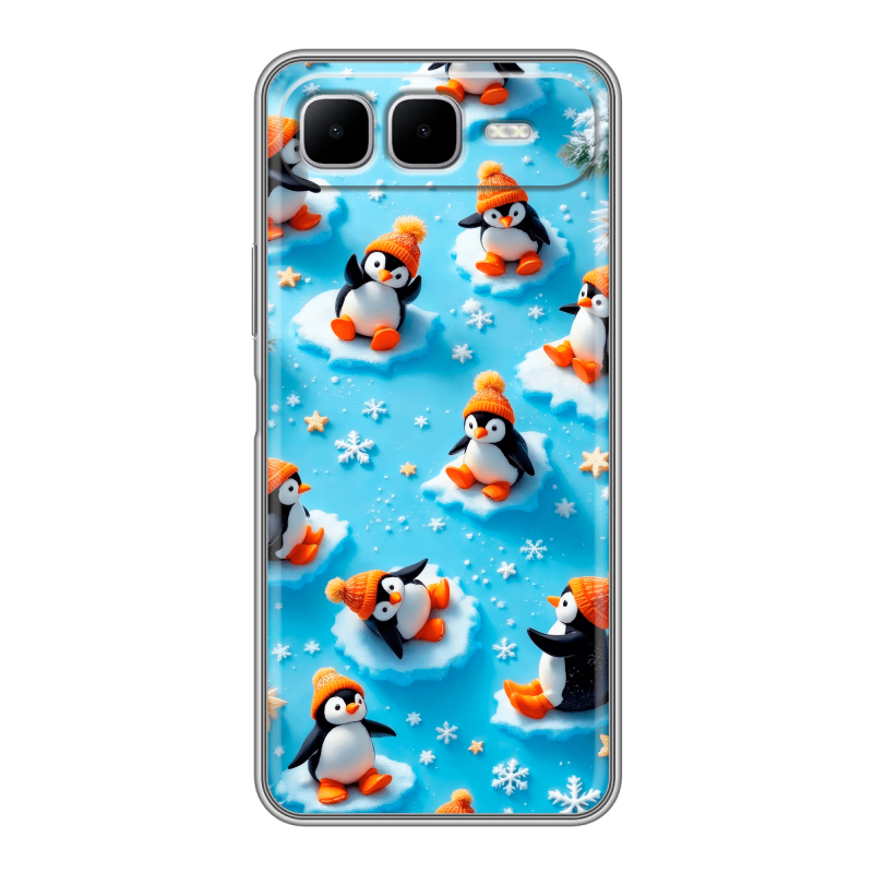 Силиконовый чехол на Infinix Smart 10 Plus с принтом Новый год Силиконовый чехол на Infinix Smart 10 Plus с принтом Новый год