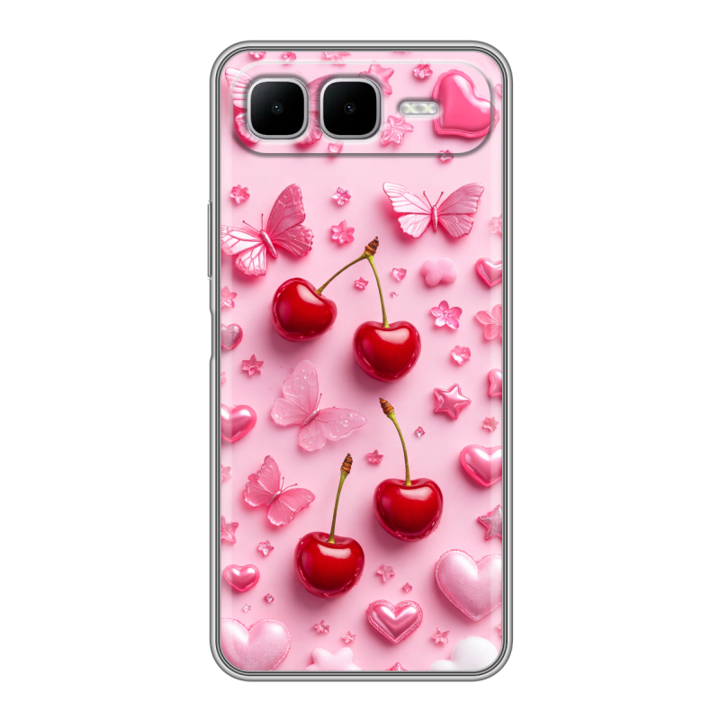 Силиконовый чехол на Infinix Smart 10 Plus с принтом для девочек Силиконовый чехол на Infinix Smart 10 Plus с принтом для девочек