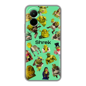Силиконовый чехол на Poco M7 4G с принтом Шрек Shrek