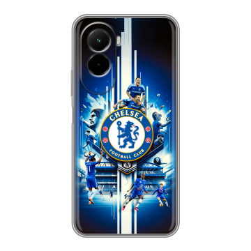 Силиконовый чехол на Poco M7 4G с принтом Chelsea Челси