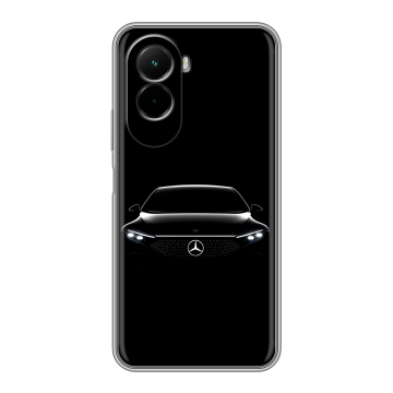 Силиконовый чехол на Poco M7 4G с принтом Mercedes Мерседес