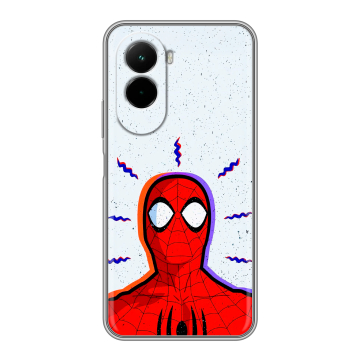 Силиконовый чехол на Poco M7 4G с принтом Spiderman Человек паук