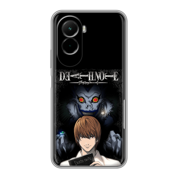 Силиконовый чехол на Poco M7 4G с принтом Death note Тетрадь смерти