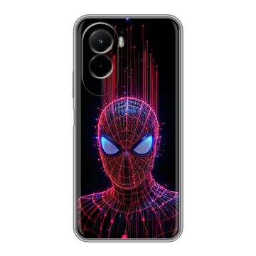 Силиконовый чехол на Poco M7 4G с принтом Spiderman Человек паук