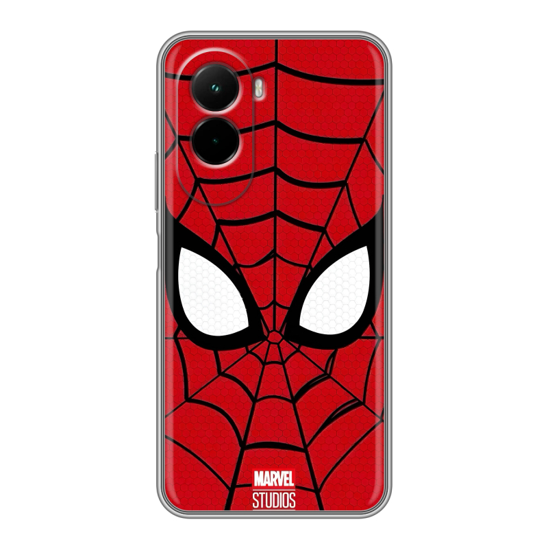 Силиконовый чехол на Poco M7 4G с принтом человек паук spiderman Силиконовый чехол на Poco M7 4G с принтом человек паук spiderman